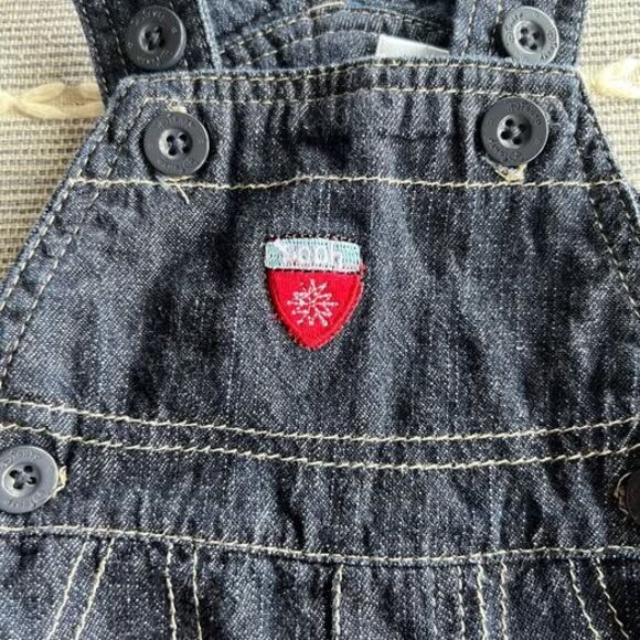 Vintage Disney Baby Store Winnie the Pooh Denim Embroidered Overalls Newborn - Picture 3 of 7